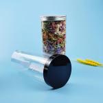 Wide Mouth Alu PET 1250ml Round Plastic Containers For Candy