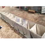 1 * 1* 5 M / 5 Cells Hesco Flood Barriers Sand Color Galvanized Retractable Safety Mil 3 Geotextile Fabric for Defense Barrier Lining for sale