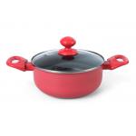36cm Pink Sgs Brazing Bottom Instant Pot Lid Saucepan for sale