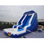 bounce round water slide , industrial inflatable water slide for sale