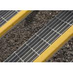 Walkway Yellow Equivalent Nosing Hot Galvanized Steel Grating 30x5mm 30x100cm for sale