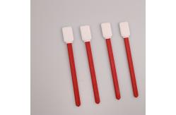 China Square TOC Specimen Collection Polyester Swab With 125mm Red PP Stick supplier