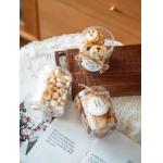 Custom Christmas Santa Cookie Jar With Lid Plastic Jam container 1400ml