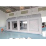 Grey Moveable Inflatable Car Paint Spray Booth With Filter System 6x4x2.5m for sale