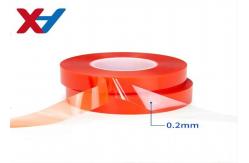 China 1240mm Red Liner Double Sided Tape Strong Stick Double Sided PET Tape supplier
