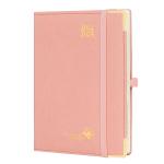 10.5''X 8.5'' Student Weekly Planner Custom Pink Vegan Leather Cover for sale