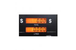 China 6 Digit 70 Pin Fuel Dispenser HTN LCD Display With Orange Backlight supplier