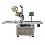 PLC Controlled Automatic Desktop Doypack Pouch Label Applicator for Flat Surface for sale