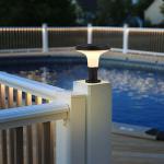 Solar Powered LED Pillar Light Decoration Light  solar lawn light LED post light for sale