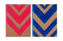 China Hardcover Custom Journal Printing Flocking Kraft Paper Sewing Glued Binding supplier