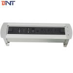 Desk Pop Up Power Data Connector With  3* Universalniversal Plug Configuration
