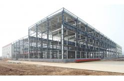 China Prefabricated Warehouse Buildings Large Span Galvanized Steel Frame Strong Weather Resistance Q235B Grade supplier