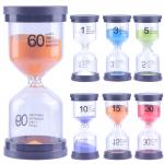 Safety Colorful 1 3 5 Minute Hourglass Sand Timer For Kids Game for sale