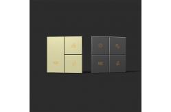 China Champagne 4 Button Modbus Wall Switch For Hotel / Home / Villa supplier