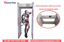 China 300 Sensitivity Optional Metal Detector Security Gate With Tamper Proof Function supplier
