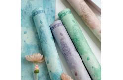 China Antistatic Florist Wrapping Paper with Waterproof and Embossed Art Rose Blossom Design supplier