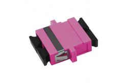 China SC OM4 DX Adapter With Flange Fiber Optic Adapter/Coupler supplier