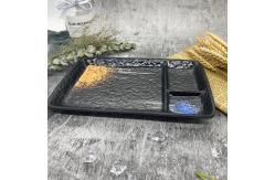 China BSCI Rectangle Melamine Dinner Plates 9.37inch All Season Indoor Use supplier