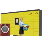 Self Service Intelligent Digital Laundry Locker with SMS Message Sending Indoor for sale