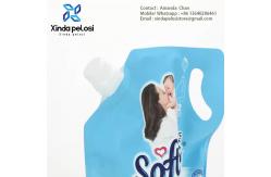 China Custom Collapsible Water Bottles  Packaging Standing Pouch Reusable Foldable Drinking Water Bags supplier