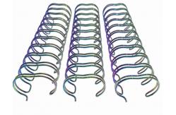 China Electroplated Metal Double Wire Loop For Binding Notebook supplier