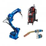 Yaskawa AR1440 Customizable 6 Axis arc Welding Automation robotic Arm with Megmeet welding machine welder and TBI welding gun With 380-480VAC Power Requirements for sale