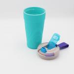 Customized Colorful Sports Couples Water Bottles With Silicone Rope for sale