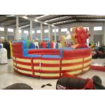 Attractive Inflatable Rodeo Bull , Funny Theme Inflatable Bull Ride Digital Printing