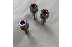 China Gr1 Gr2 Titanium Flange Hex With Dished Bolt For Motocycle Car Bike supplier