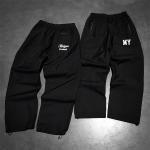 Clothing Manufacturers Custom High Quality Nylon Sweat Pants Windbreaker Track Pant Oem Straight Legging Sweatpants Men for sale