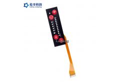 China 3M468 Rear Adhesive LED Membrane Switch Tactile Keypad FPC Cable supplier