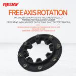 Rubber Steel SAE Flywheel Coupling For Engine Hydraulic Pump Drive Connections for sale