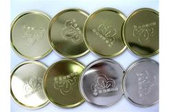 China Environmental food packaging small Tin Can Lids silk printing 83.3 mm supplier