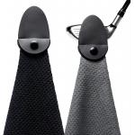 Recycled Microfiber Waffle Weave Golf Towel Custom Logo With Hook