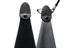 China Recycled Microfiber Waffle Weave Golf Towel Custom Logo With Hook supplier
