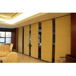 Sound Proof MDF Board Fabric Finish Movable Folding Partition Walls Commercial For Restaurant for sale