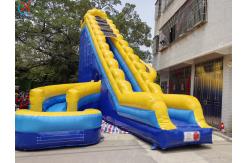 China Factory Inflatable Huge Slide Inflatable Double Water Slides Curved Slide Adults supplier