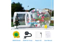 China White Bounce House With Bubbles Playing Jumping Transparent supplier
