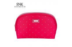 China Polyester Customized Shell Shape Blue Toiletry Pouch Bag supplier