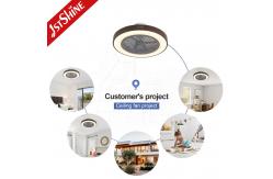 China Bedroom Remote Control Silent DC Motor Low Profile Ceiling Fan With Lights supplier