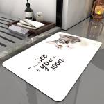 Microfiber Anti Slip Bath Mat Quick Drying Super Absorbent for sale