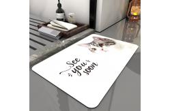 China Microfiber Anti Slip Bath Mat Quick Drying Super Absorbent supplier