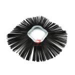 Factory Direct Sales Waved Convoluted Road Sweeper Brush With Polymer Ring for sale