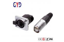China PVC TPE IP69 Rj45 Female Connector Waterproof Ethernet Jack supplier