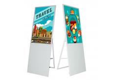 China Floor stand digital signage 43 inch lcd panel white shell ad player supplier