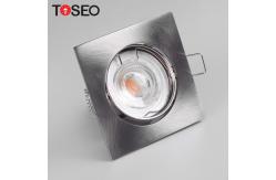 China Fixed Aluminum GU10 Downlight Fitting Square LED Recessed Downlight Fixtures supplier