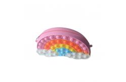 China Satchel Zipper Purse Silicone Bubble Toys Floating Rainbow Clouds supplier