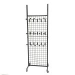 Mobile 400mm Depth 1800mm Height Socks Slipper Rack Stand for sale