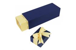 China Straight Stand Up Perfume Packaging Box With Ribbon Compressed Cardboard supplier