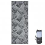 Zipper Bag Waffle Weave Drying Towel Travel Beach Towel OEM for sale